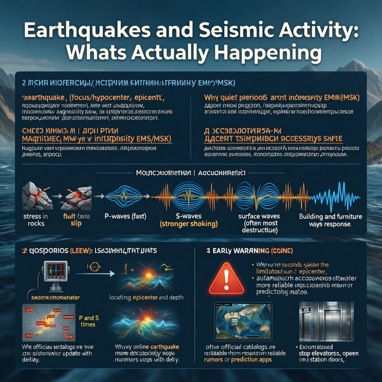 Землетрясения и сейсмоактивность: что фиксируют службы и как подготовиться