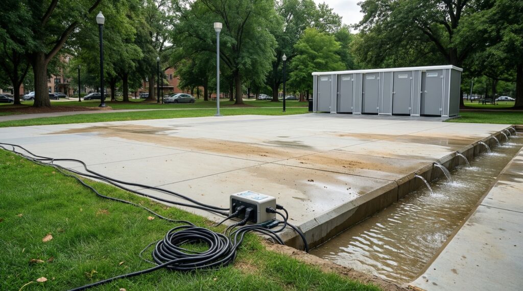 Городская среда: парки, набережные, общественные пространства и урбанистика - иллюстрация