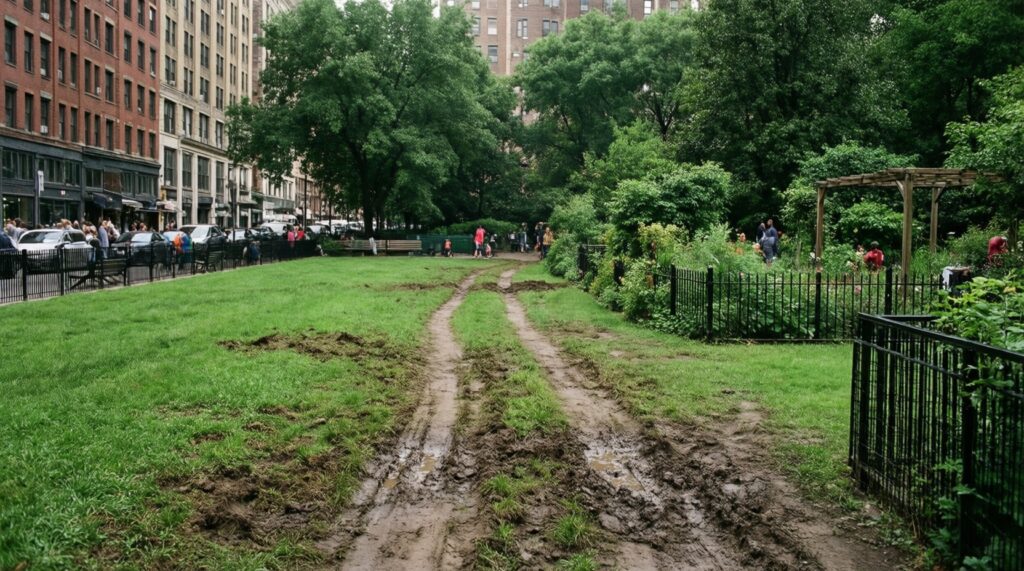 Городская среда: парки, набережные, общественные пространства и урбанистика - иллюстрация
