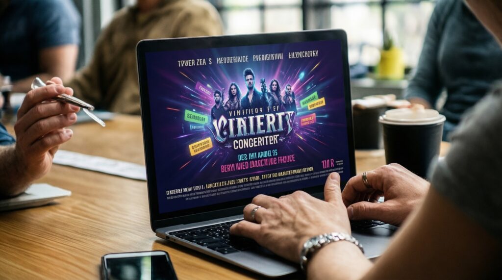 Культура и события: афиша фестивалей, концертов, выставок и праздников - иллюстрация