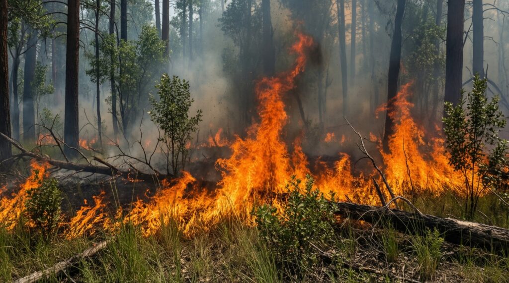Лесные пожары: статистика, причины, профилактика и ответственность за поджоги - иллюстрация